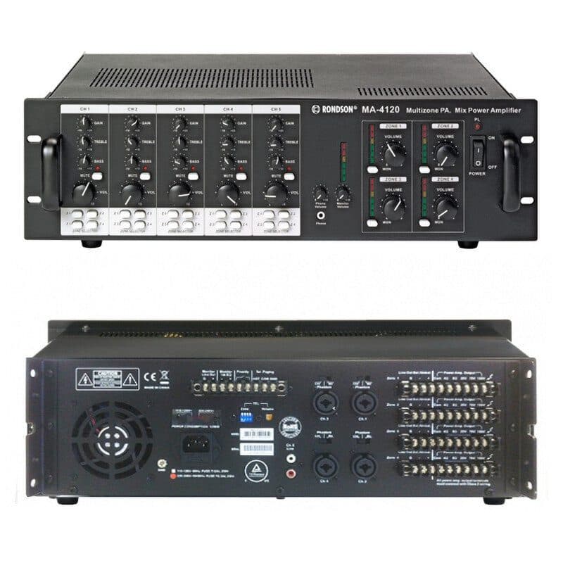 Amplificatore mixer matrice MA-4120 4 zone 4x120W - RONDSON RON-00819