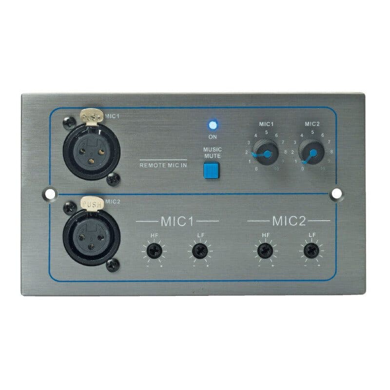 Preamplificatore microfonico remoto 2 XLR, volume e tono T-8000 - RONDSON RON-00946