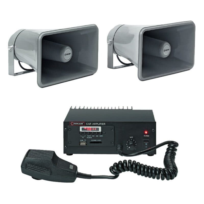 Kit car audio 40W amplificatore 2 altoparlanti tetto IP66 - RONDSON RON-00965