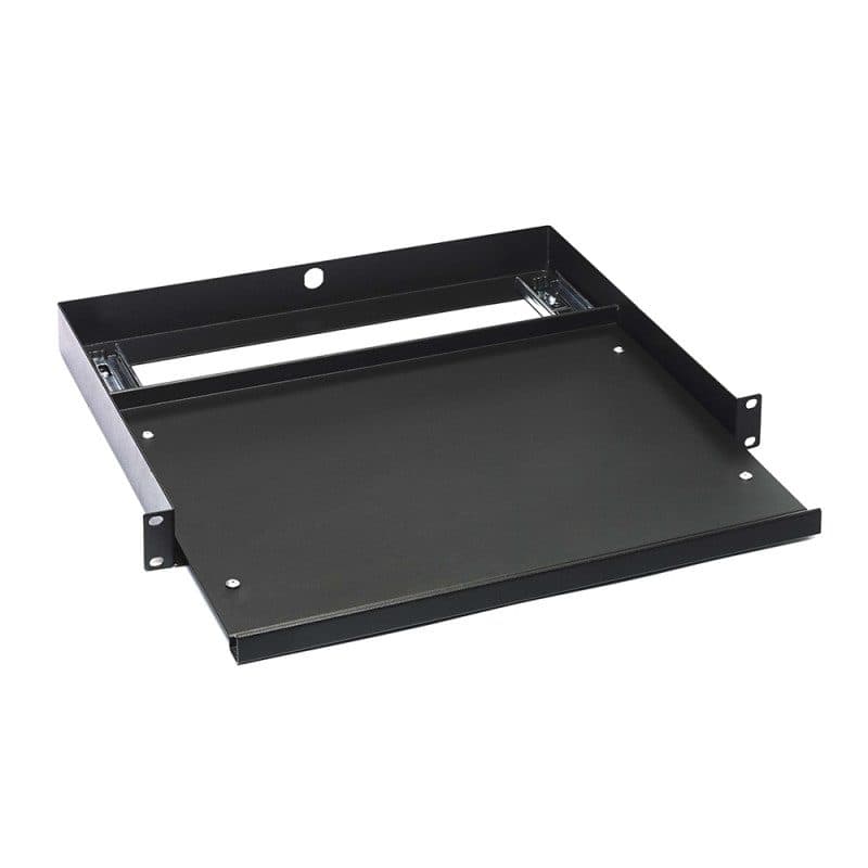 Scaffale rack 19" 1U telescopico in acciaio nero - RONDSON RON-02136
