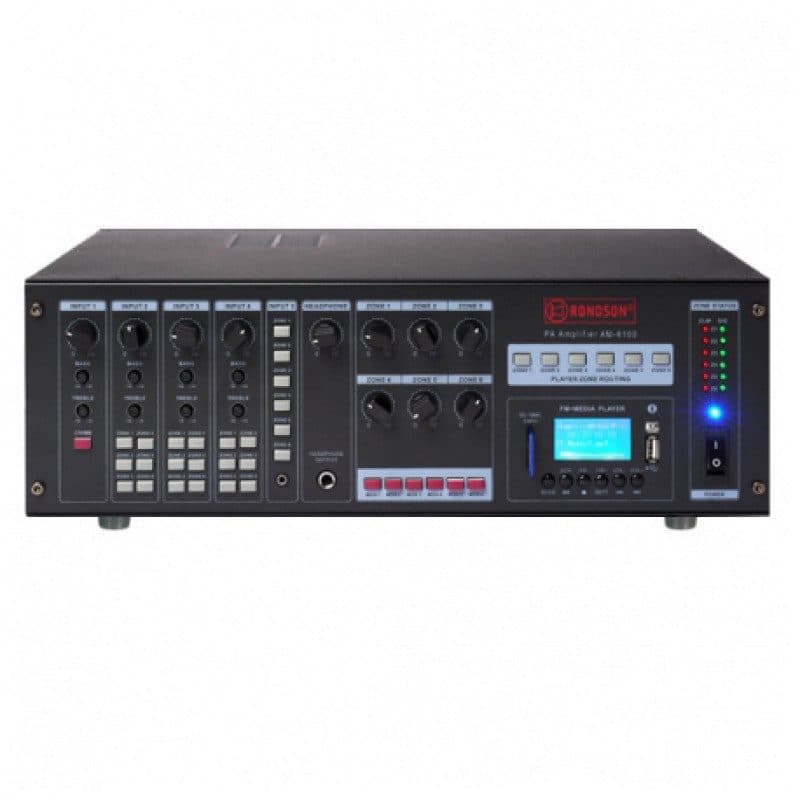 Matrice amplificatore 6 zone 100W RMS 70/100V - RONDSON RON-02222