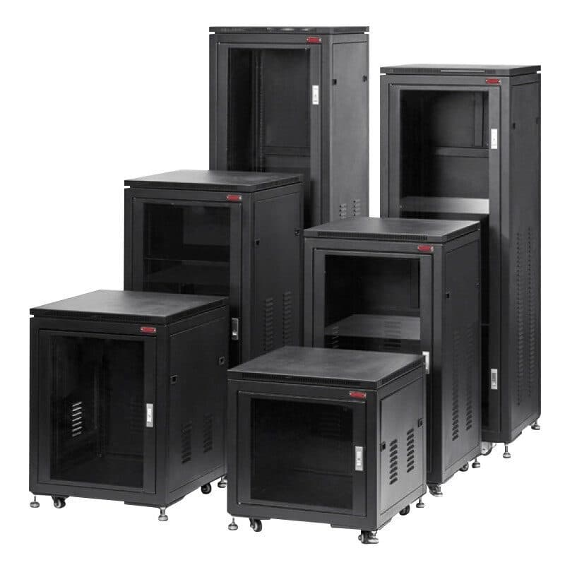 Rack mobile 19" 18U nero profondità 480mm - RONDSON RON-02244