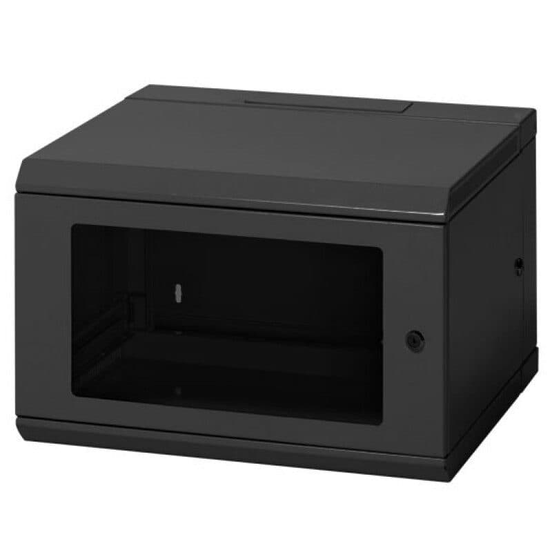Rack girevole da parete 19" 6U nero profondità 420mm - RONDSON RON-02267