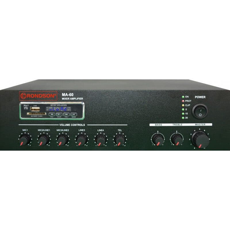 Mixer amplificatore 120W 70/100V Bluetooth - RONDSON RON-02278