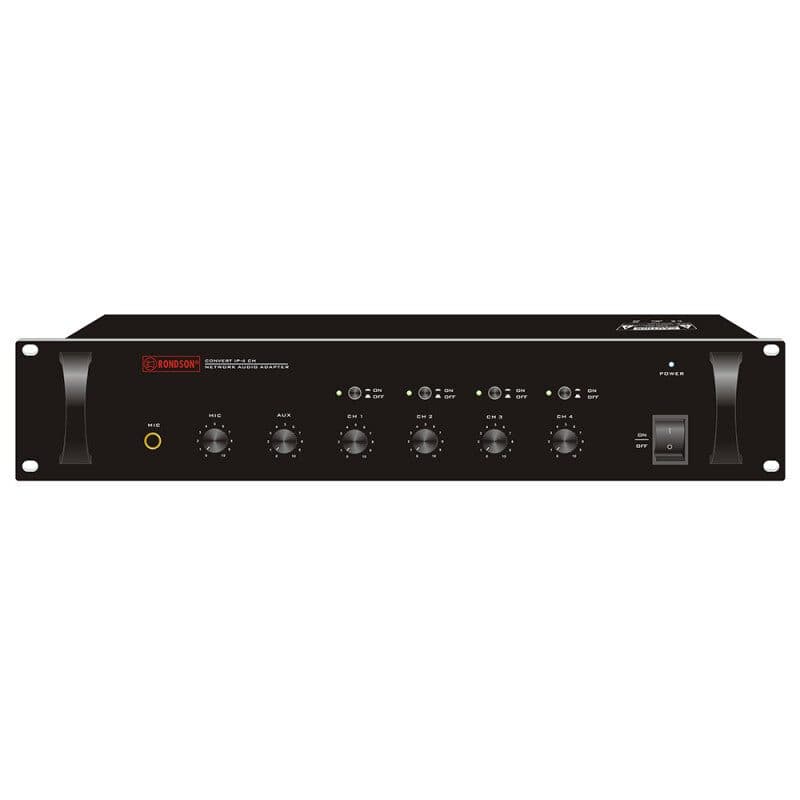 Convertitore audio TCP/IP 4 zone rack 2U - RONDSON RON-02401