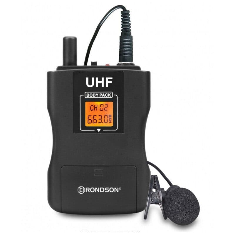 Trasmettitore bodypack UHF lavalier 538,5 MHz BE-1040 - Rondson RON-02515-6