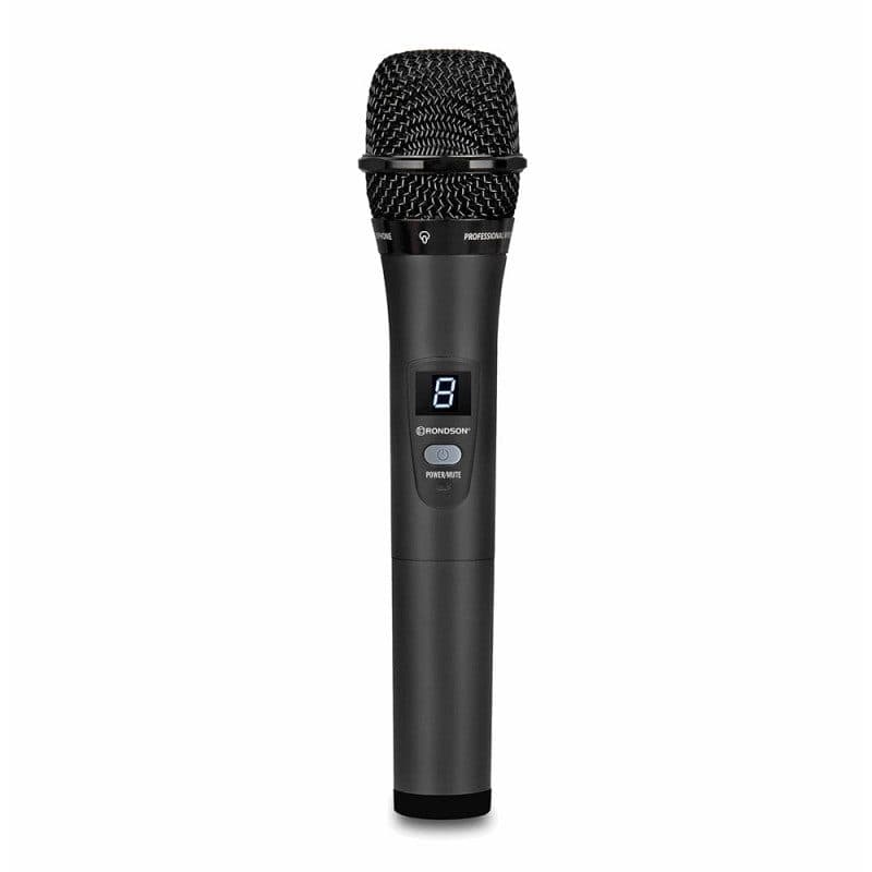 Handheld wireless microphone UHF BE-2040 sync IR 10mW LCD - Rondson RON-02589