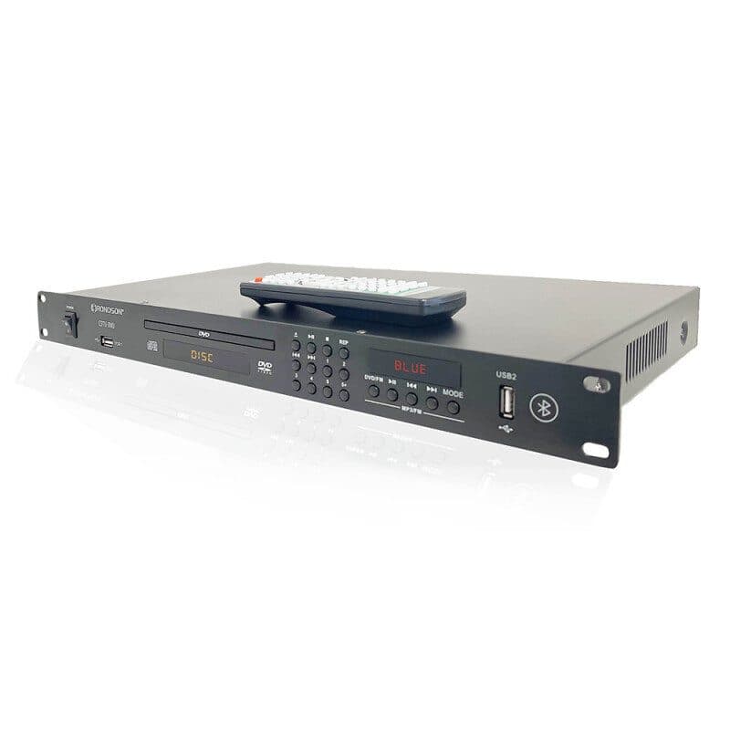 Lettore multimediale rack 19" 1U DVD CD USB Bluetooth AM/FM - RONDSON RON-02599