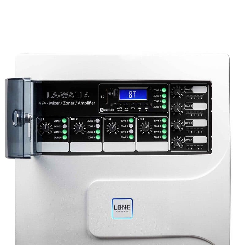 Amplificatore matrice multimediale da parete 4 zone - LONE AUDIO LA-WALL4