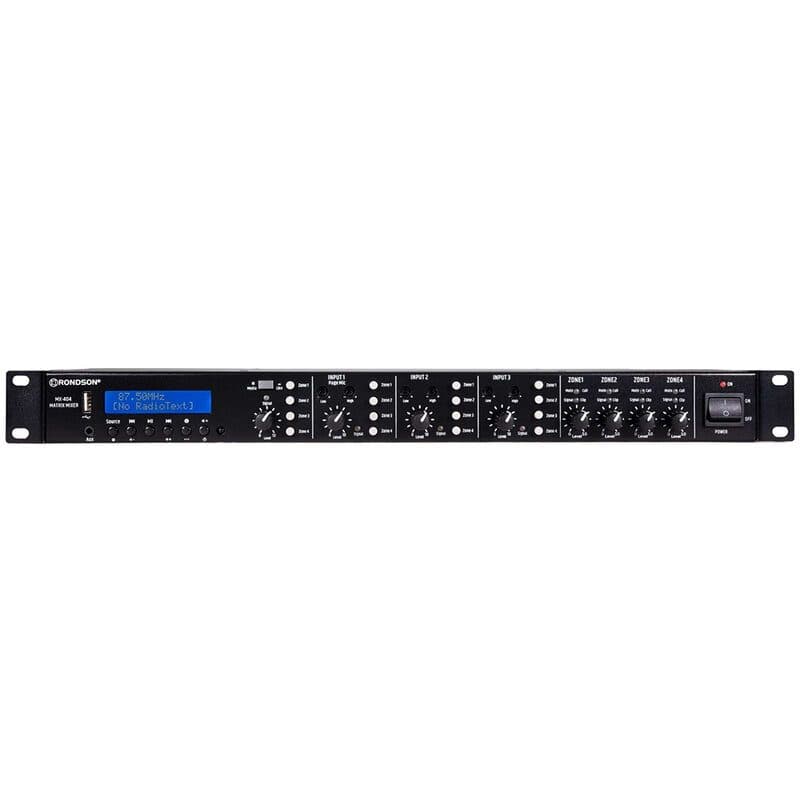 Preamplificatore matrice 4 zone FM DAB Bluetooth 1U - RONDSON RON-02782