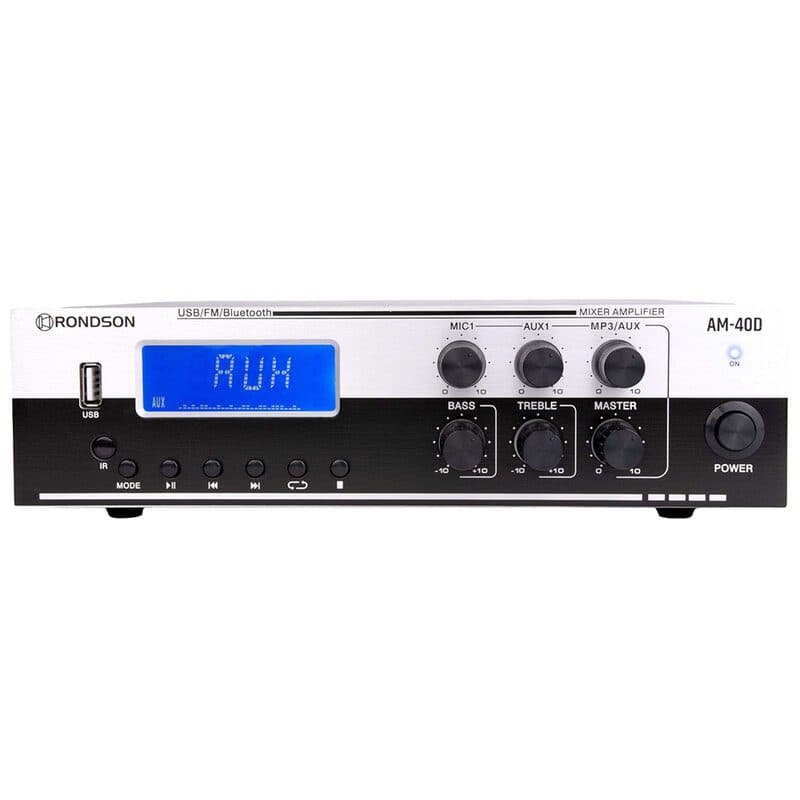 Amplificatore mixer multimediale 40W Bluetooth USB FM - RONDSON RON-02787
