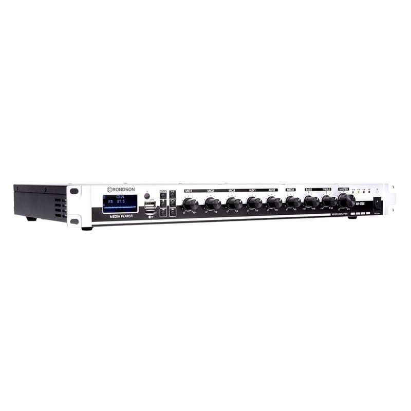 Amplificatore mixer 120W linea 100V rack 19'' FM USB SD Bluetooth - RONDSON RON-02789