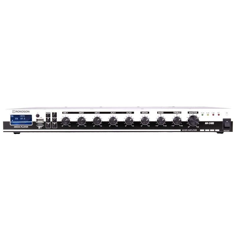 Amplificatore mixer rack 240W 100V Bluetooth USB paging - RONDSON RON-02790