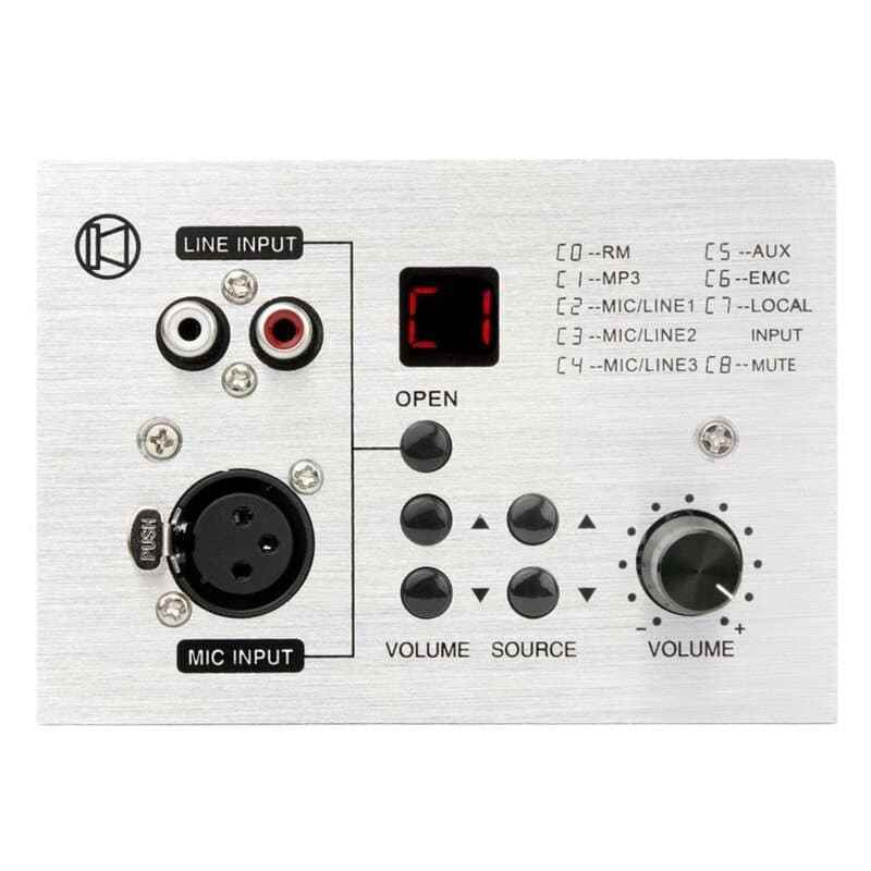 Controller remoto parete AMX-4C XLR RCA Bluetooth - RONDSON RON-02828