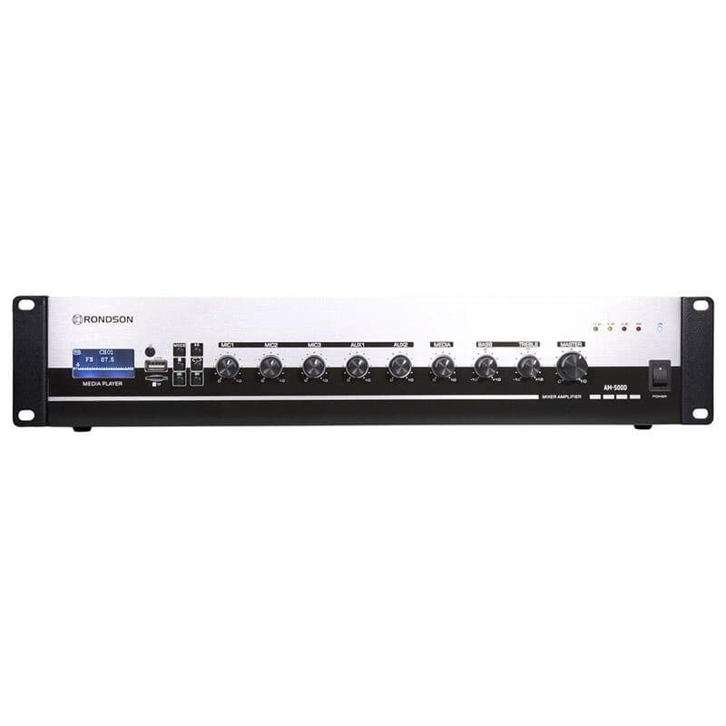 Amplificatore mixer 500W 70/100V USB TF Bluetooth FM - RONDSON RON-02854