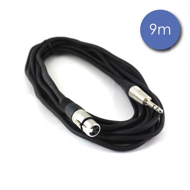 Cavo jack stereo maschio - XLR 3-pin femmina, 9 m, Neutrik - POWER ACOUSTICS CAB 2034