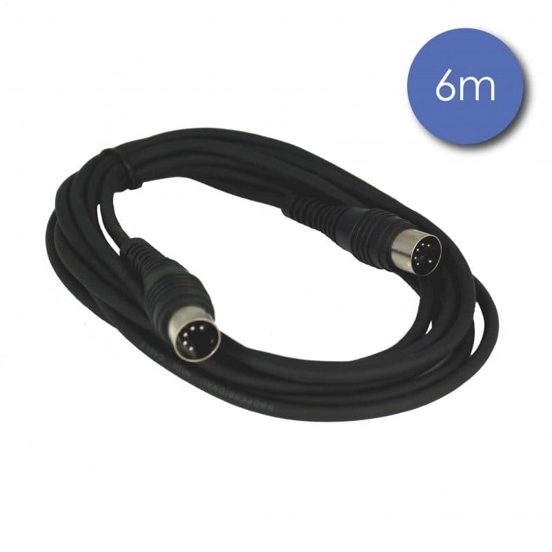 Cavo MIDI DIN 5 pin maschio-maschio 6m - POWER ACOUSTICS SOG-1000_CAB_2050