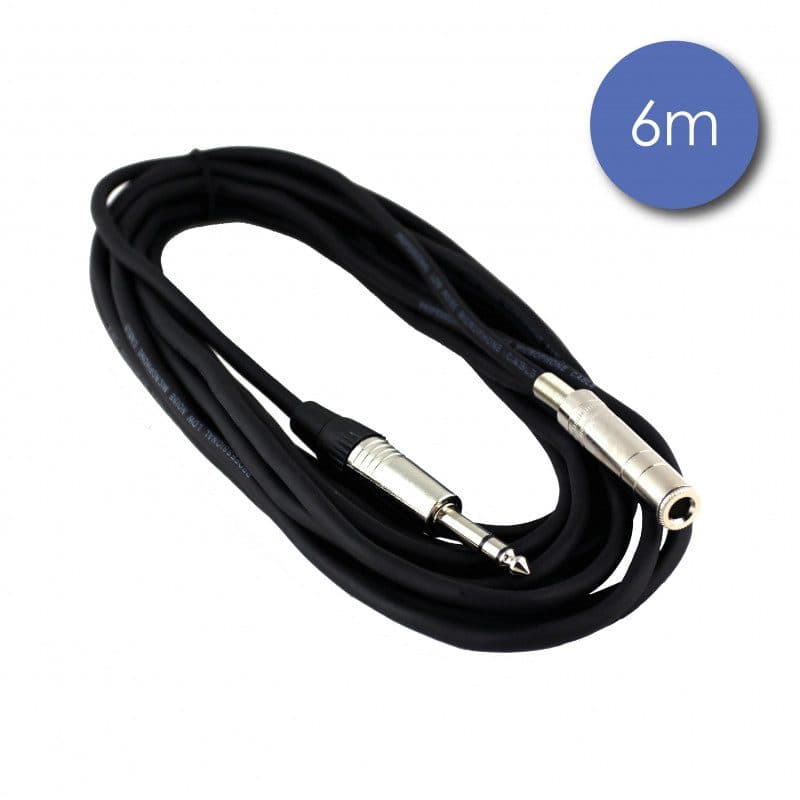 Cavo stereo jack maschio - femmina 6 m - POWER ACOUSTICS CAB 2057