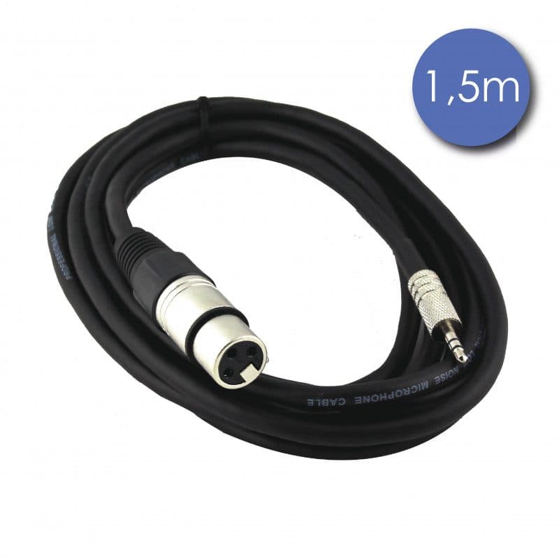 Cavo mini-jack stereo - XLR 3-pin femmina, 1,5 m - POWER ACOUSTICS CAB 2060