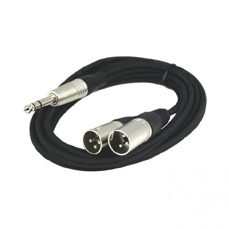 Cavo stereo jack stereo/2 XLR 3-pin 3 m Neutrik - Power Acoustics CAB 2115
