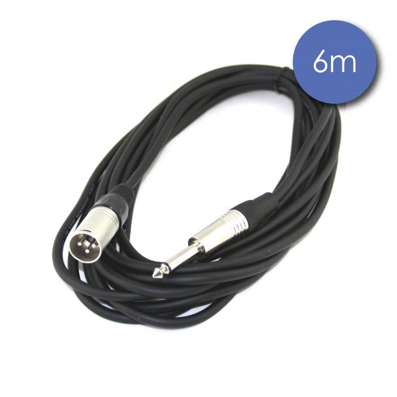 Cavo audio Jack mono - XLR 3 pin maschio 6 m - POWER ACOUSTICS CAB 2135