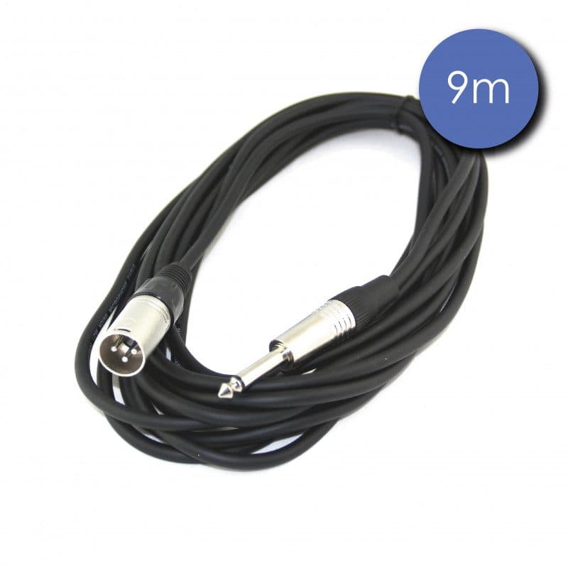 Cavo audio Jack mono - XLR 3 pin maschio 9 m - POWER ACOUSTICS CAB 2136
