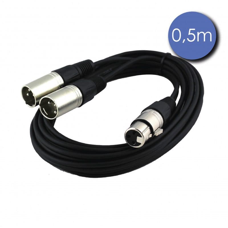 Cavo XLR 3-pin maschio/femmina 0,5 m - Power Acoustics CAB 2138