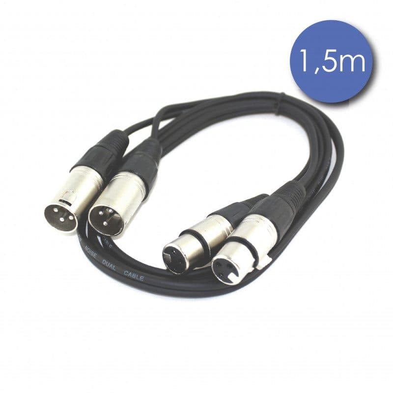 Cavo audio XLR 3 pin 1,5 m maschio/femmina - POWER ACOUSTICS SOG-1000_CAB_2139