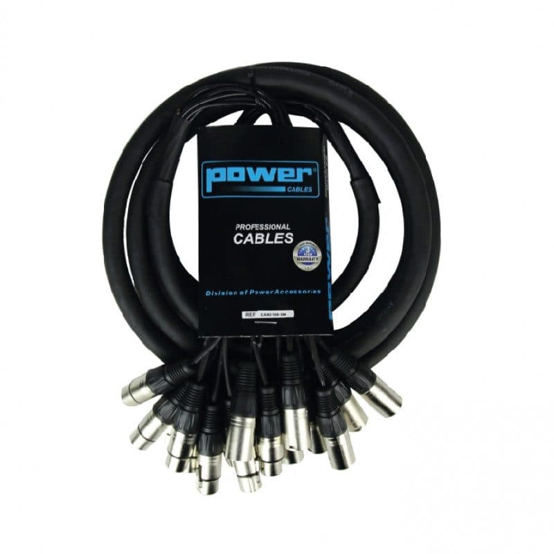 Cavo multiplo 6m 8 connettori XLR 3 pin M/F - POWER ACOUSTICS CAB 2159