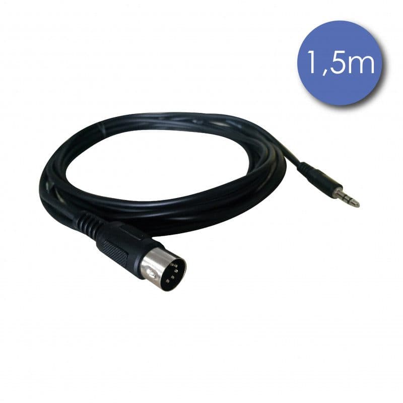 Cavo mini-jack stereo MIDI DIN 5 pin 1,5m - POWER ACOUSTICS SOG-1000_CAB_2214