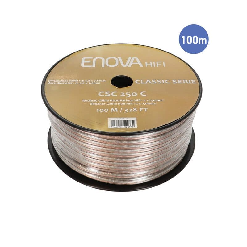 Cavo diffusori Hi-Fi 2x2,5 mm² 100 m - ENOVA HIFI SOG-1001_CSC_250C