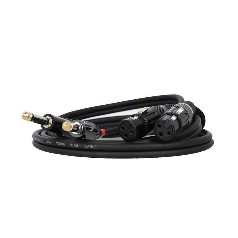 Cavo audio doppio Jack mono - XLR femmina 3 m - POWER ACOUSTICS AUDIOCAB 4034