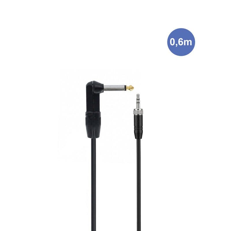 Cavo mini-jack stereo 3,5 mm - jack mono angolato 6,3 mm 0,6 m - POWER STUDIO AUDIOCAB 4056