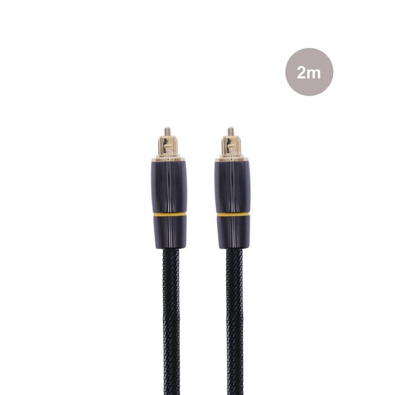 Cavo ottico Toslink 2m schermato connettori oro 24K - ENOVA HIFI SOG-1022_GAIA_OPTI_2M