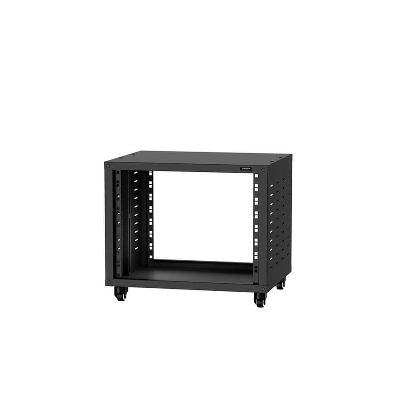 Rack studio 8U in metallo con ruote 62 mm - POWER STUDIO PSR 8U