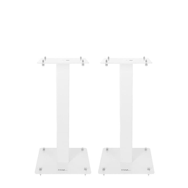 Supporto diffusori acciaio h 50 cm max 70 kg bianco - Enova Hifi MAJESTY 50 WH
