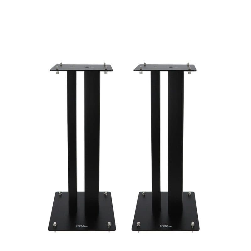 Supporto diffusori acciaio h 60 cm max 70 kg nero - Enova Hifi MAJESTY 60 BL
