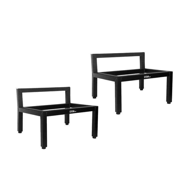 Supporto diffusori vintage metallo nero opaco inclinato EVA Stand 20 - ENOVA HIFI SOG-1042_VINT_STAND20