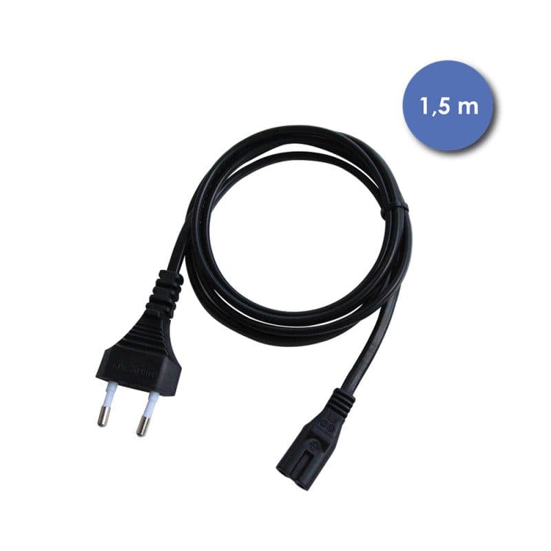 Cavo di alimentazione nero 2 poli C8 EN50075 1,5m - POWER ACOUSTICS CAB 2234