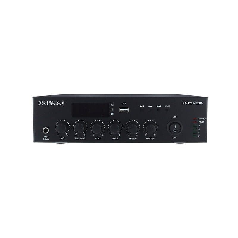 Sintoamplificatore PA Classe-D lettore multimediale USB - DEFINITIVE AUDIO PA 120 MEDIA