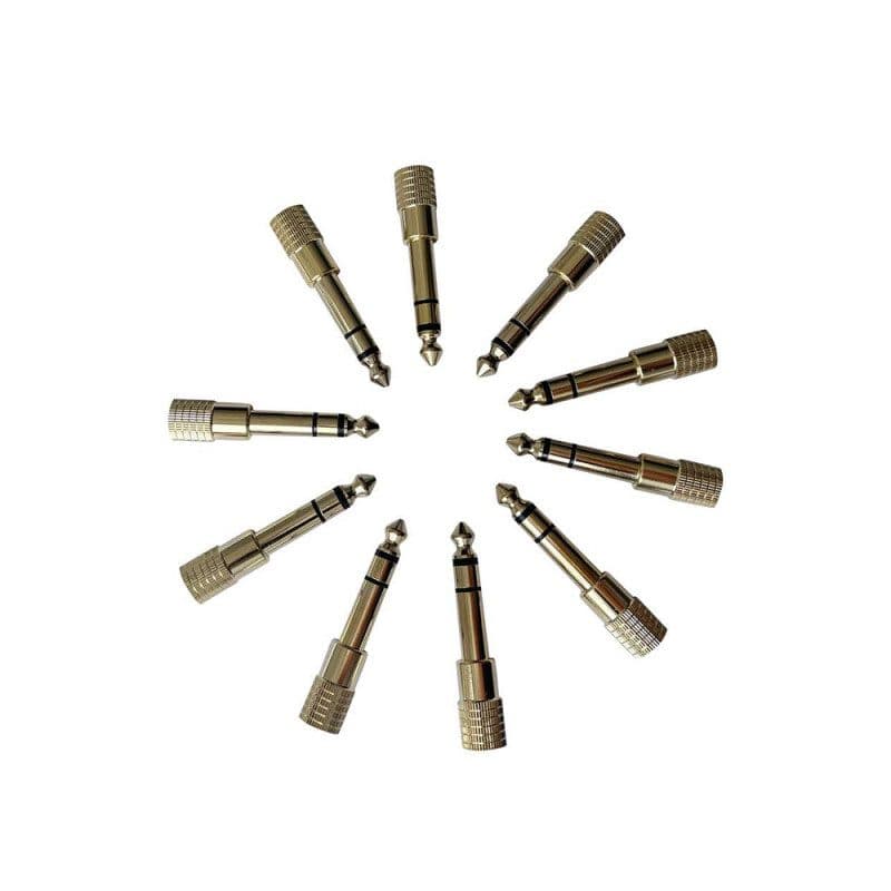 Set 10 adattatori cuffie a vite placcato oro - Enova HIFI HA635SC GOLD PACK10