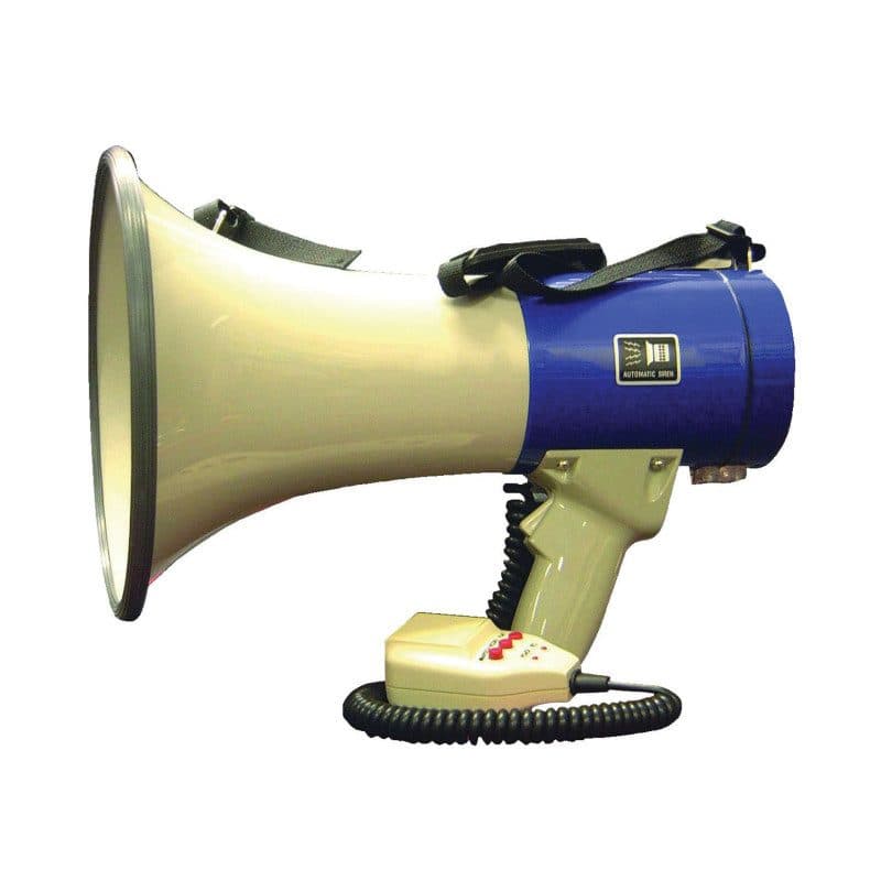 Megafono 20W portata 1000m con registrazione interna - POWER ACOUSTICS MEGAPOWER 20R