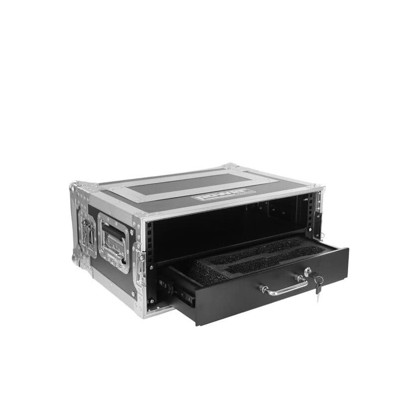 Flight case microfoni wireless 2U rack 19" con cassetto - POWER FLIGHTS SOG-4915_FT_HF_MIC2U