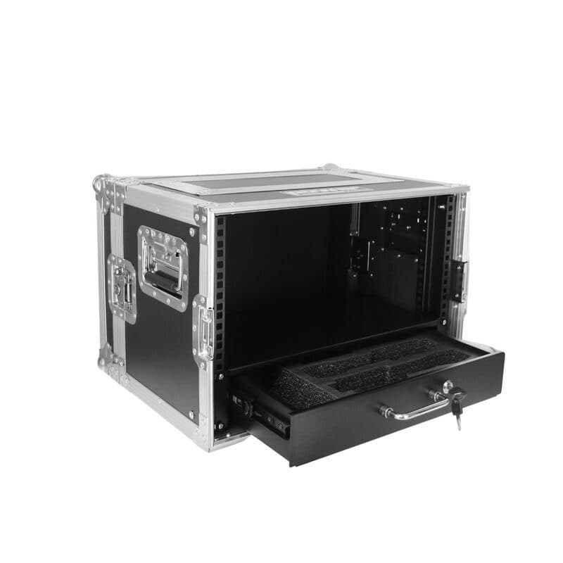 Flight case microfoni wireless 5U rack 19" con cassetto - POWER FLIGHTS SOG-4915_FT_HF_MIC5U