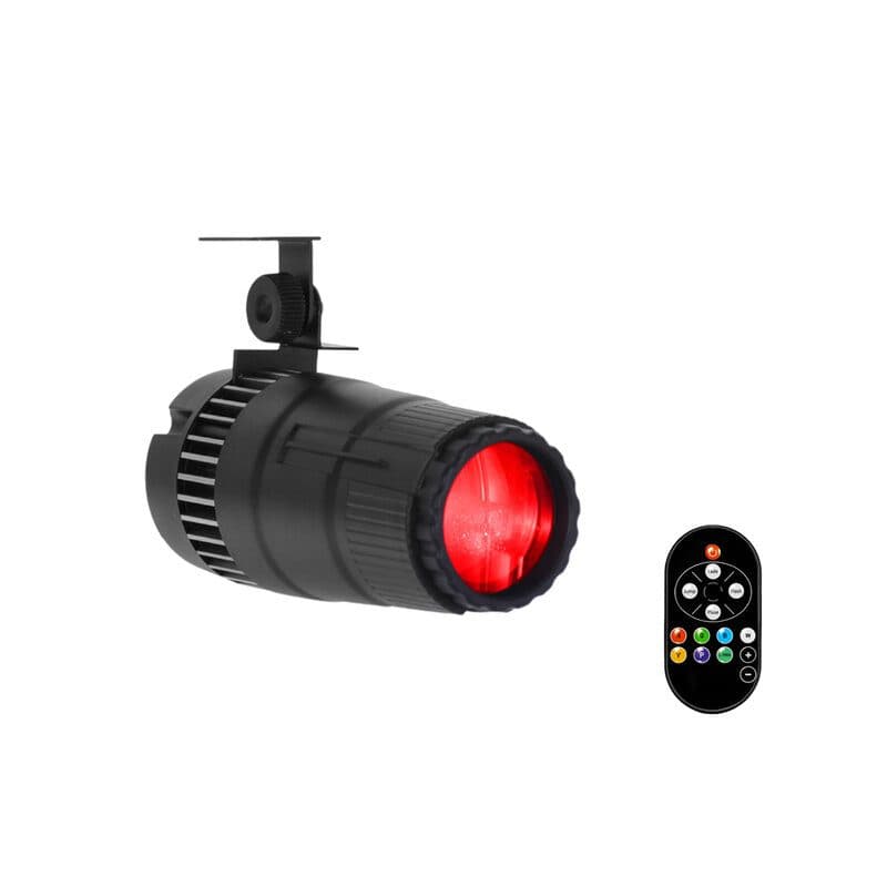Mini spot LED 20W RGBW 4-in-1 fascio 10° telecomando IR - POWER LIGHTING SOG-5750_SPOT20W_RGBW