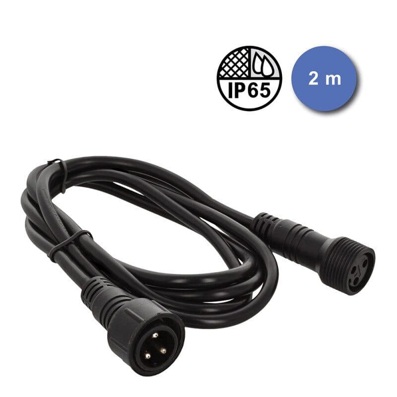 Cavo alimentazione IP65 IN/OUT 2m per PAR SLIM IP - POWER LIGHTING SOG-6840_IPCABSECT_2M
