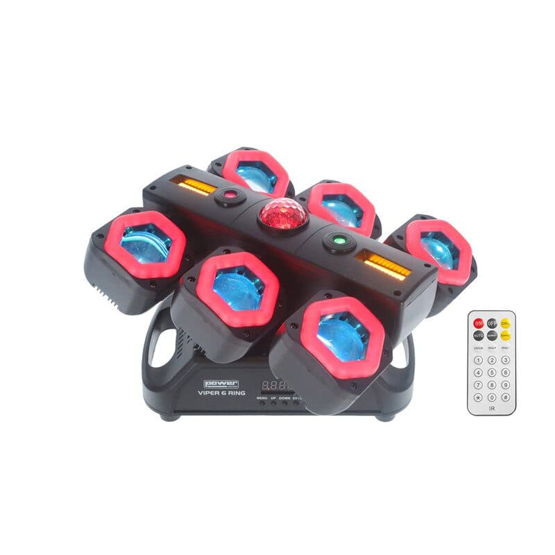 Proiettore multi-effetto VIPER 6 RING - POWER LIGHTING SOG-6860_VIPER6_RING