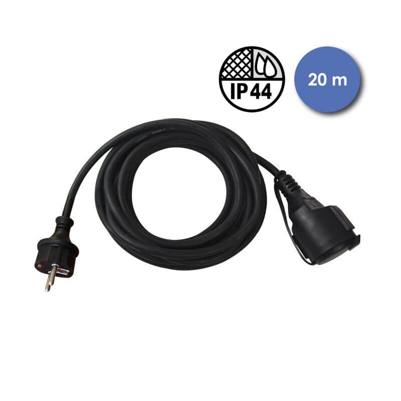 Prolunga 20m coperchio IP44 presa femmina - Power Acoustics CAB 2231