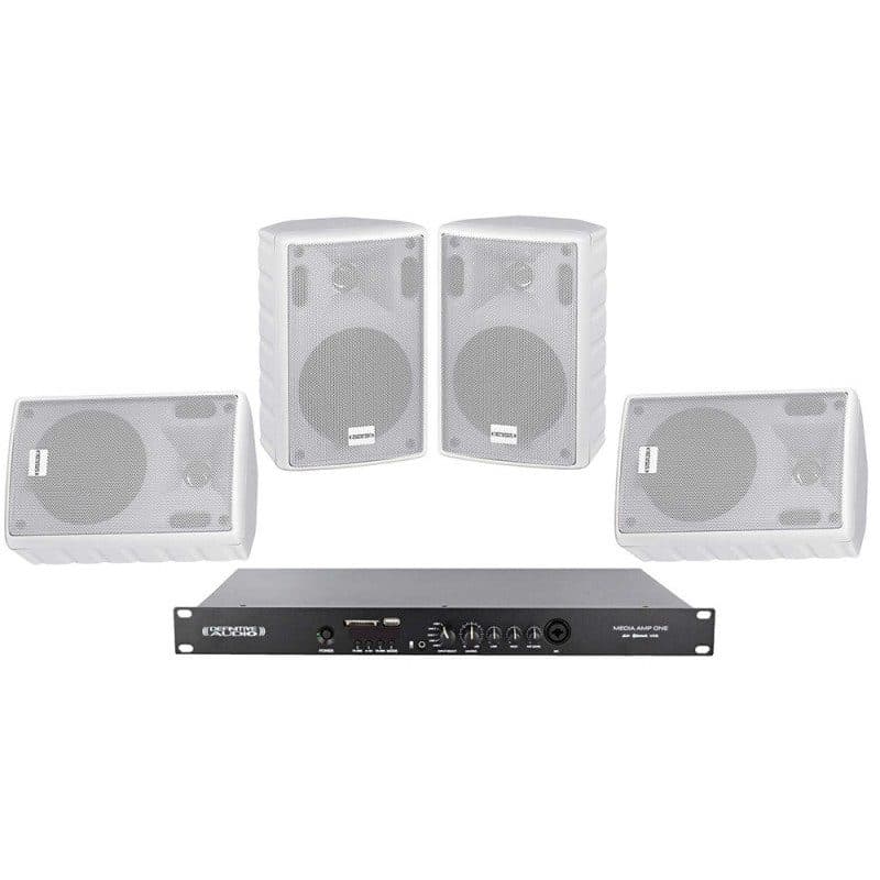 Kit installazione audio ristorazione bianco V2 - Definitive Audio SOG-7110_INSTARESV2_WH