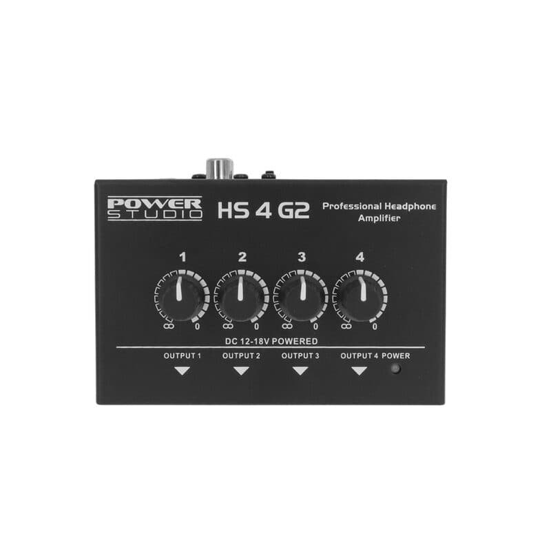 Amplificatore cuffie compatto 4 canali - Power Studio SOG-7300_HS_4_G2